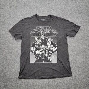 My Hero Academia Tshirt Mens XL‎ Gray Short Sleeve Funimation Anime Cartoons